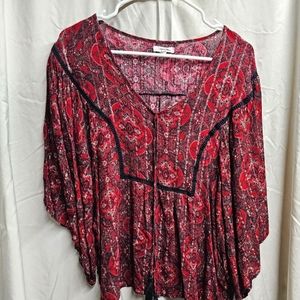 Maurices Womens Peasant Top XL